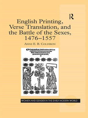 cover image of English Printing, Verse Translation, and the Battle of the Sexes, 1476-1557